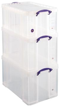 [UBP8464] Really Useful Box, actiepakket: 2 x 84 liter + 1 x 64 liter, transparant