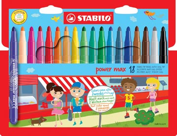 [9801801] Stabilo Power Max Stiften 18X
