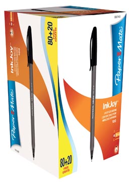 [977410] Inkjoy 100 Dop Balpen Zw 80+20