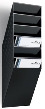 [1709760060]  FLEXIBOXX 6 A4 VERTIKAAL ZWART