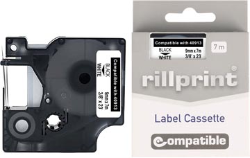 [85501] Rill Comp Tape D1 9Mm Zw/Wit