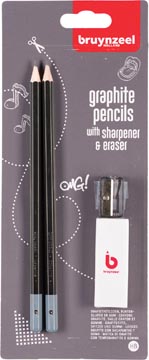 [6219004] Potlood Hb 2X + Gom Slijper Bl