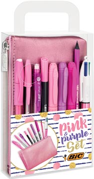 [964280] Bic Pink & Purple Scrijfset
