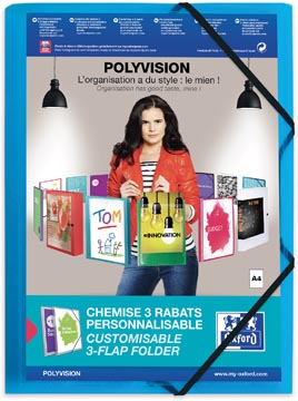 [4800343] Polyvision Elastomap A4 Pp Bl