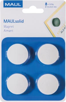 [6165402] Maulsolid Magn 32Mm Wit Bl4
