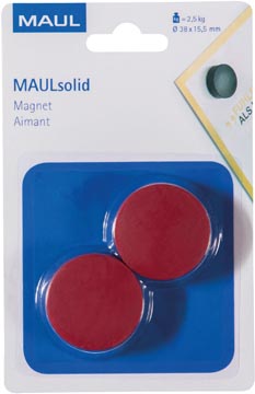 [6165825] Maulsolid Magn 38Mm Rood Bl2