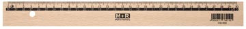 [170526] Houten Lat M+R 30Cm Recht/Link