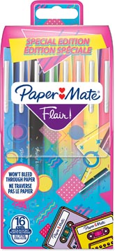[2180625] Flair Viltstift Retro Ass Bl16