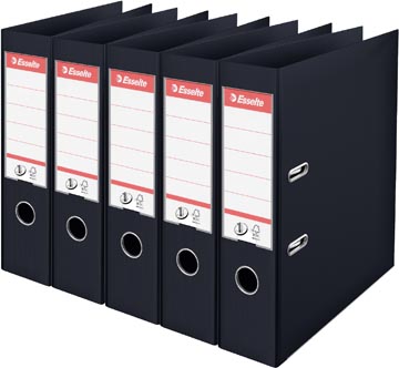 [162570] Esselte ordner Power N°1, rug van 7,5 cm, zwart, pak van 5 stuks
