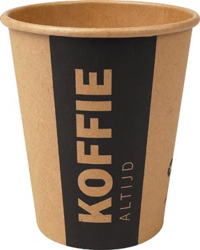[77602C] Beker Uit Karton (Altijd Koffie), 237 Ml, Diameter 80 Mm, Pak Van 50 Stuks