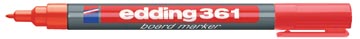 [361R] whiteb marker edding 361 rood