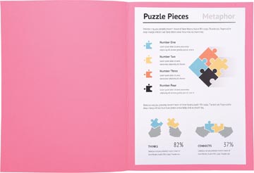 [340003E] dossiermappen jura roze pk 100