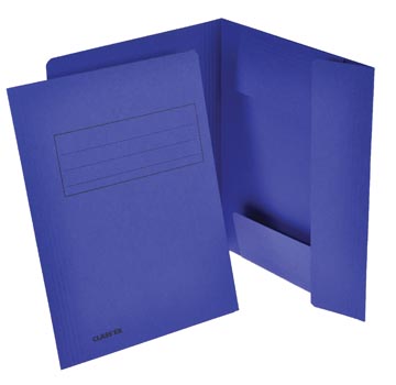 [30232] kaft 3 klep dblauw a4 250g