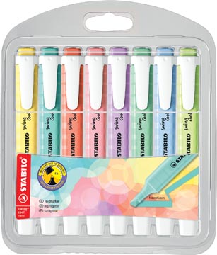 [275808] STABILO swing cool pastel markeerstift, etui van 8 stuks