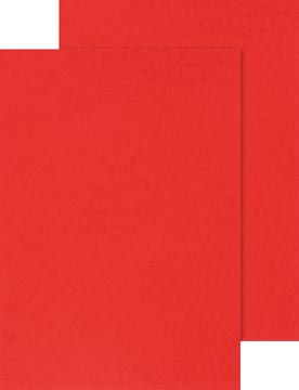 [KF00499] dekblad a4 lederl rood 100x