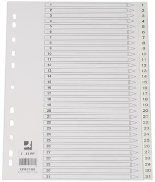 [KF00180] Q-CONNECT TABBLAD PP WIT 1-31
