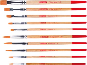 [9099150] Aquarelpenselen Set Van 10 - Polyester