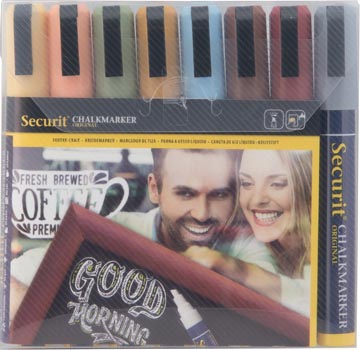 [6499592] securit krijtmarker m aarde 8x