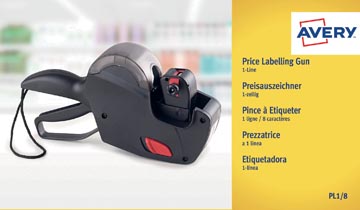 [PL118] prijstang 1lijn zwart
