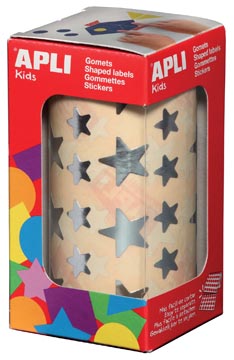 [11117] apli kids stickerrol ster zilv