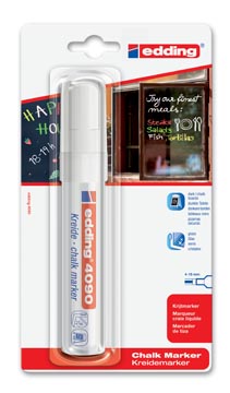 [B4090W] blister krijtmarker wit 4090 edd