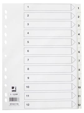 [KF00178] q-connect tabblad pp wit 1-12
