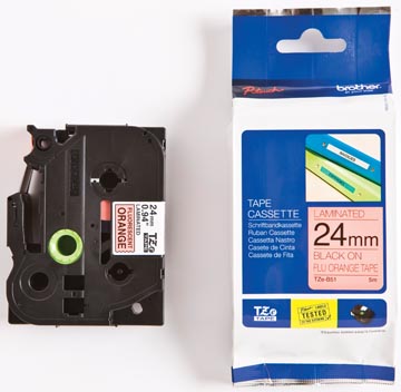 [TZEB51] brother tape tze 24mm zw/oran