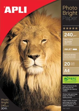 [584454] apli fotopapier a4 240g 20v