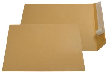 [017045] Gallery enveloppen ft 230 x 310 mm, stripsluiting, bruine kraft, doos van 250 stuks