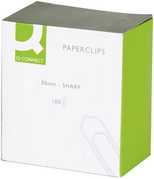 [KF01318] Q-Connect Papierklemmen, 50 Mm, Doos Van 100 Stuks