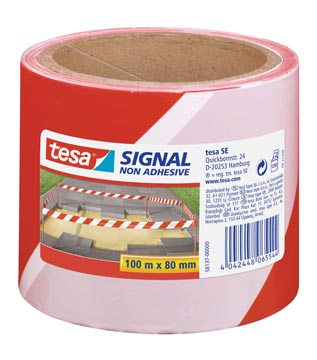 [5813700] tesa afzetlint 80mmx100m rd/wt
