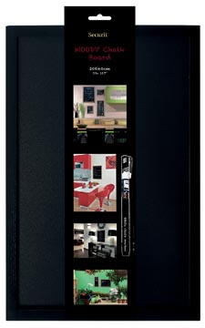 [6494795] krijtbord woody 40x60 zwart