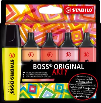 [7502120] stabilo boss arty ass 5x warm