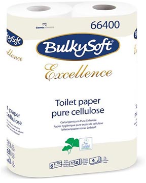 [7466400] bulkysoft toiletpap 4l 150v p6