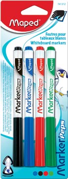 [741312] maped whiteboardmarker 4x ass