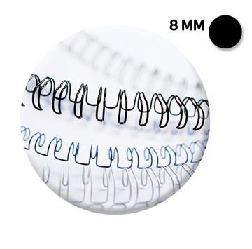 [53261] fellowes draadrug 8mm zw 100x