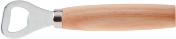 [730833] flesopener rubberwood 14,7cm