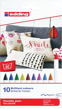 [4600109] textielmarker 4600 set 10 ass
