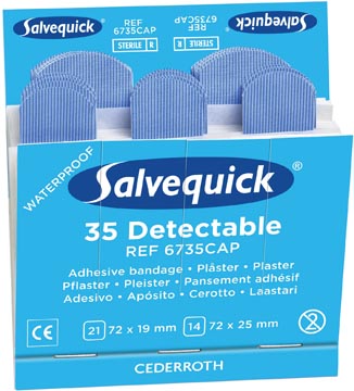 [33508] salvequick nav pleist blauw p6