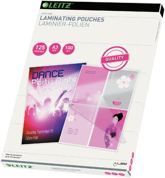 [33950] leitz ilam hoes a3 125mic 100x