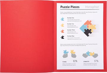 [340012E] dossiermappen jura rood pk 100