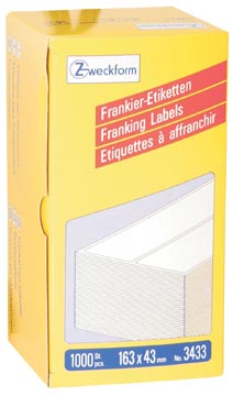 [3433] AVERY FRANKEERET 163X43 P1000