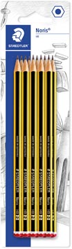 [1202BK1] Staedtler grafietpotlood Noris HB, blister van 10 stuks