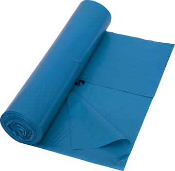 [20013D] afvalzak 70x110 38mu blauw 25x