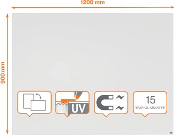 [1915715] infinity witbord staal 90x120