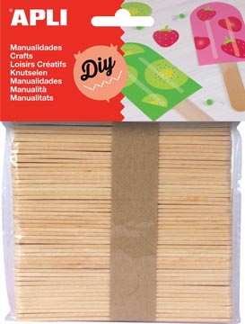 [13063A] apli houten sticks natural 50x