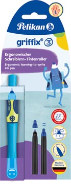 [820479] Pelikan Griffix roller, op blister, voor linkshandigen, blauw - groen