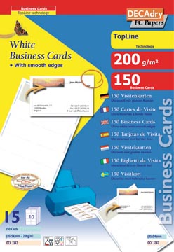[OCC3342] p.150visitek.wit 200gr.rechteh