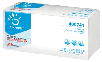 [P400741] papernet handdoek c-vouw 144v