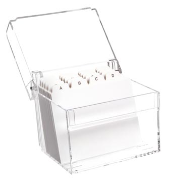 [1952605] acryl kaartenbak met index a7